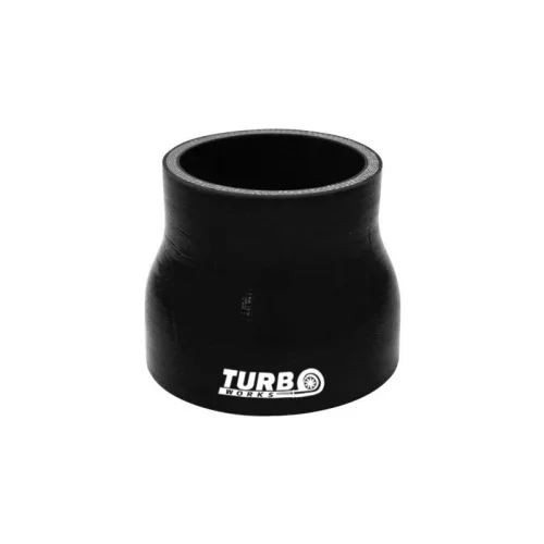 Silicone Hose Straight Reducer TurboWorks 25-35mm, Black