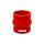Silicone Hose Anti-Vibration Connector TurboWorks  80mm, Red