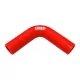 Silicone Hose 90 Degree Elbow XL TurboWorks 25mm, Red