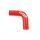 Silicone Hose 90 Degree Elbow XL TurboWorks 80mm, Red