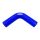 Silicone Hose 90 Degree Elbow XL TurboWorks 51mm, Blue