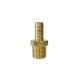 Nipple 1/2" to 12mm hose Brass