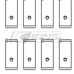 King Conrod Bearing Shell HONDA B16A, D16A/B/W/Y/Z, B18A1/B1