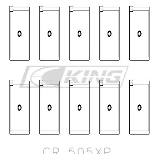 King Conrod Bearing Shell AUDI ABB, ABM, ADP, PP, RN