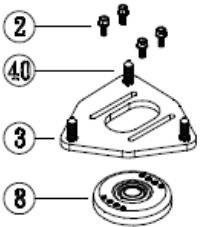 Racing Camber Plate Rubberized D2