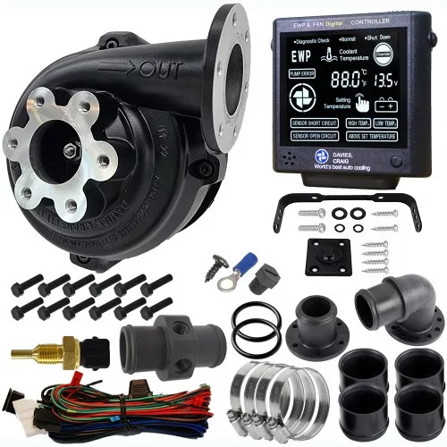 Davies Craig EWP80 Alloy Flange Combo electric water pump & LCD controller (12V)