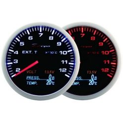   DEPO RACING WA 4in1 60mm Gauge - Oil Temperature, Exhaust Tempereture, Volt, Oil Pressure Meter