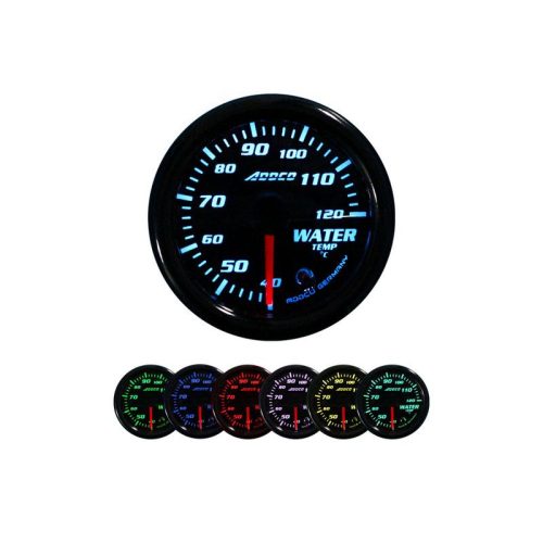 ADDCO 52 mm Water Temperature Gauge – 7-Color LED Display