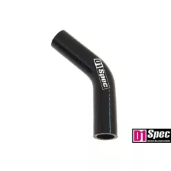 Silicone elbow D1Spec Black 45st 28mm XL
