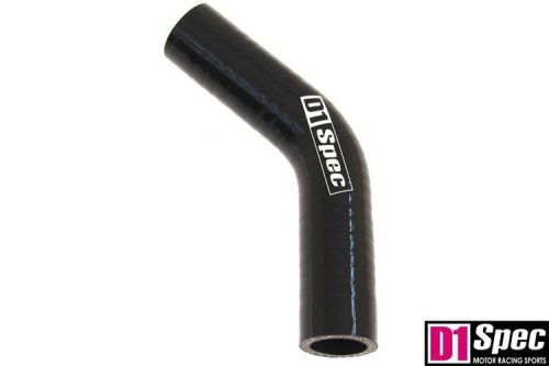 Silicone elbow D1Spec Black 45st 32mm XL