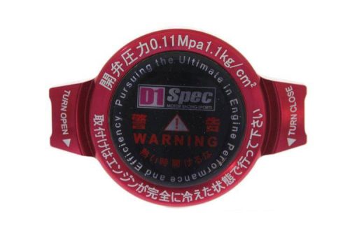 D1Spec Radiator cap 15mm 1.1 Bar Red