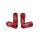 Forged wheel lug nuts D1Spec HEX Alu 1,5 red