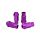 Wheel lug nuts JBR 50mm M12 x1,5 Purple