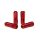 Wheel lug nuts JBR 60mm M12 x1,25 Red