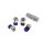 Covere Wheel Lug nut M12x1,5 Titanium Blue