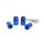 Wheel lug nut M12x1,25 L:32mm Blue