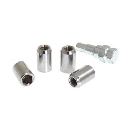 Wheel lug nut M12x1,5 L:32mm Silver