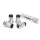 Forged wheel lug nuts D1Spec Stal 12x1,5 Silver/Black