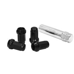 Forged wheel anti-theft lug nuts D1Spec Steel 12x1,5 Black