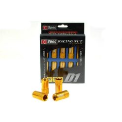 Wheel lug nuts D1Spec Replica HEX M12x1,5 Gold