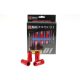 Wheel lug nuts D1Spec Replica HEX M12x1,25 Red