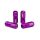 Wheel lug nuts D1Spec Replica EW M12x1,5 Purple