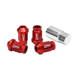 Wheel lug nuts D1Spec Replica 40mm M12x1,5 Red