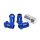 Wheel lug nuts D1Spec Replica 40mm M12x1,25 Blue
