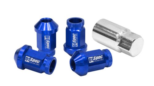 Wheel lug nuts D1Spec Replica 40mm M12x1,25 Blue