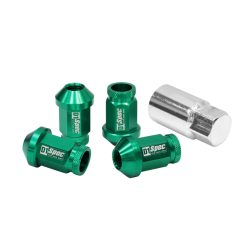 Wheel lug nuts D1Spec Replica 40mm M12x1,25 Green