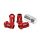 Wheel lug nuts D1Spec Replica 40mm M12x1,25 Red