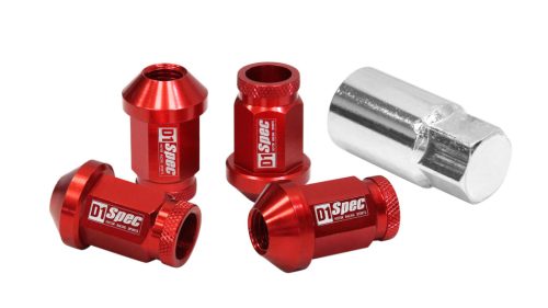 Wheel lug nuts D1Spec Replica 40mm M12x1,25 Red