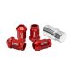Wheel lug nuts D1Spec Replica 40mm M12x1,25 Red