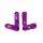 Wheel lug nuts Blox Replica 60mm M12x1,25 Purple