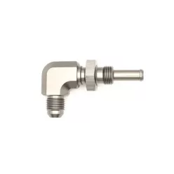   DeatschWerks Flare bulkhead adpater 5/16" 90deg AN6 (incl Nut)