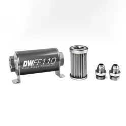   DeatschWerks Universal in-line fuel filter 5 micron AN8 110mm