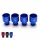 Injector top adapter for Bosch style EV14 injectors with 11mm petrol bridge connection - in several colors (the price is for 1 set of 4)