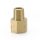 1/8" BSPT male to 1/8" NPT female reducer fitting - Brass