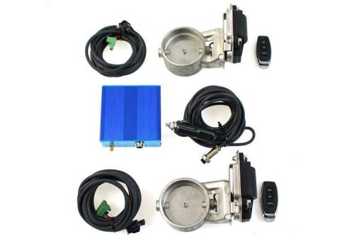 Exhaust Cutout 2.5" 63mm Electric Set PRO Dual