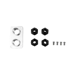   Dual Firewall Bulkhead Pass-Through -16ORB / 4x -12AN – 3/4" Hose Barb