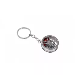 Keychain Rim with calipers Silver