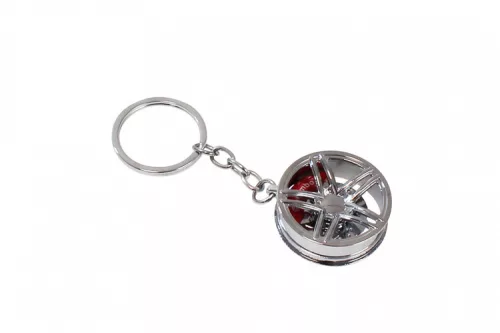 Keychain Rim with calipers Silver