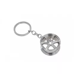 Keychain Rim JR3 TE37 Silver