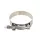 Stainless steel T-bolt hose clamp 60–67 mm