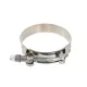Stainless steel T-bolt hose clamp 60–67 mm