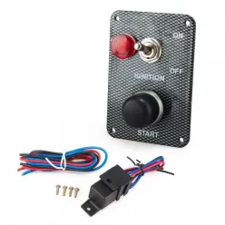 Switch panel with start button + 1 switch - Carbon style