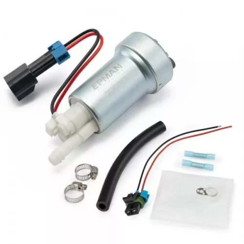 Universal in-tank EFI fuel pump (450 LPH), E85/gasoline, 12V – with install kit