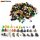 500 PCs Car Door Trim Panel Clip Fasteners / Auto Bumper Rivet Fastener Clip Kit 