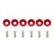 Universal Screw M8x1.25 15mm JDM Red