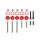 JDM Valve Cover Washers D-Series red